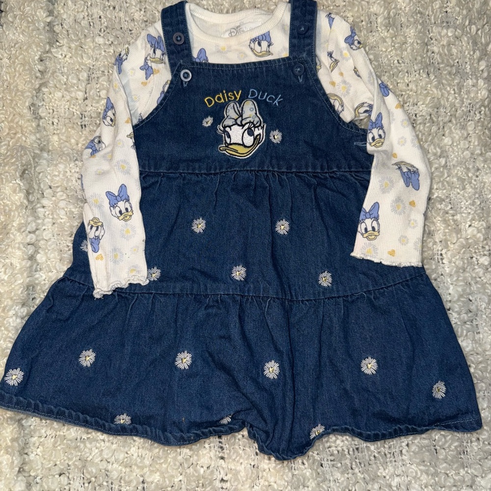 Disney Blue Denim Overalls Classic Style